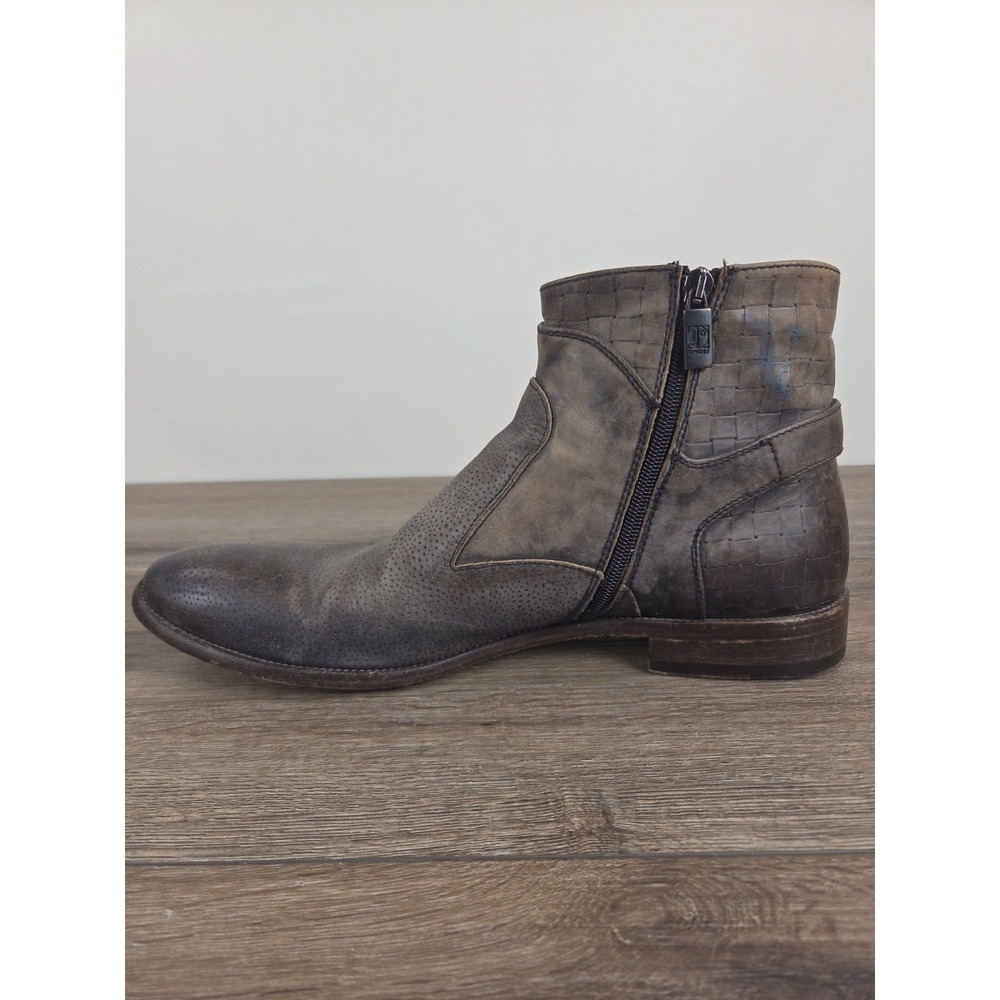 Jo Ghost Brown Leather Chelsea Boots Side Zipper Men's Size 45 EU Vero Cuoio - Picture 7 of 14